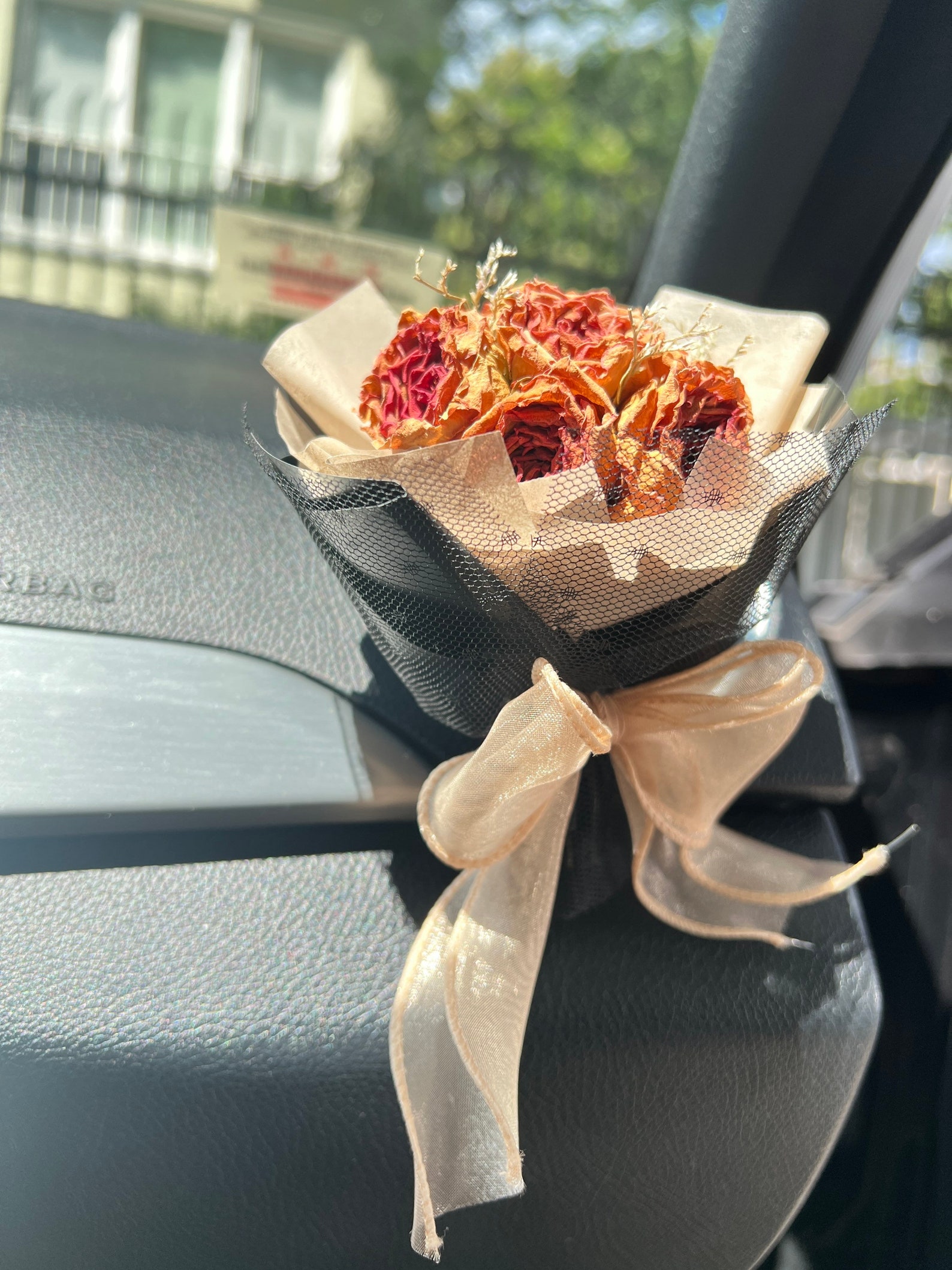Dry Flower Bouquet/ Car Accessories/ Car Accessories/gifts / Vent Clip