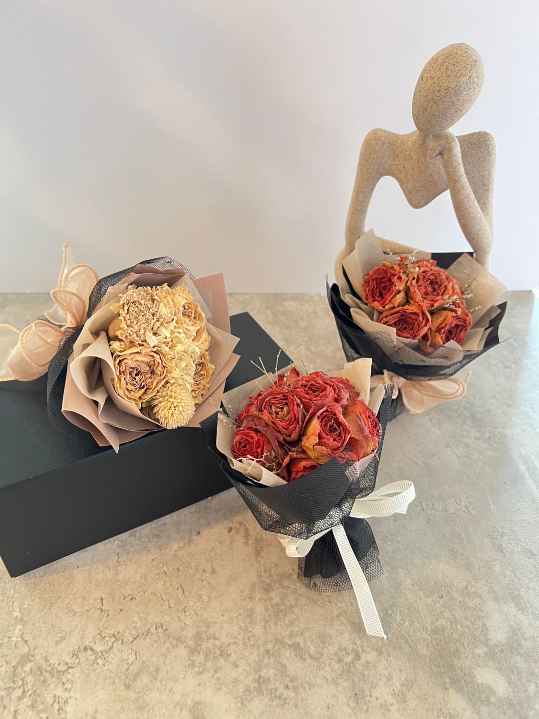 Dry Flower Bouquet/ Car Accessories/ Car Accessories/gifts / Vent Clip