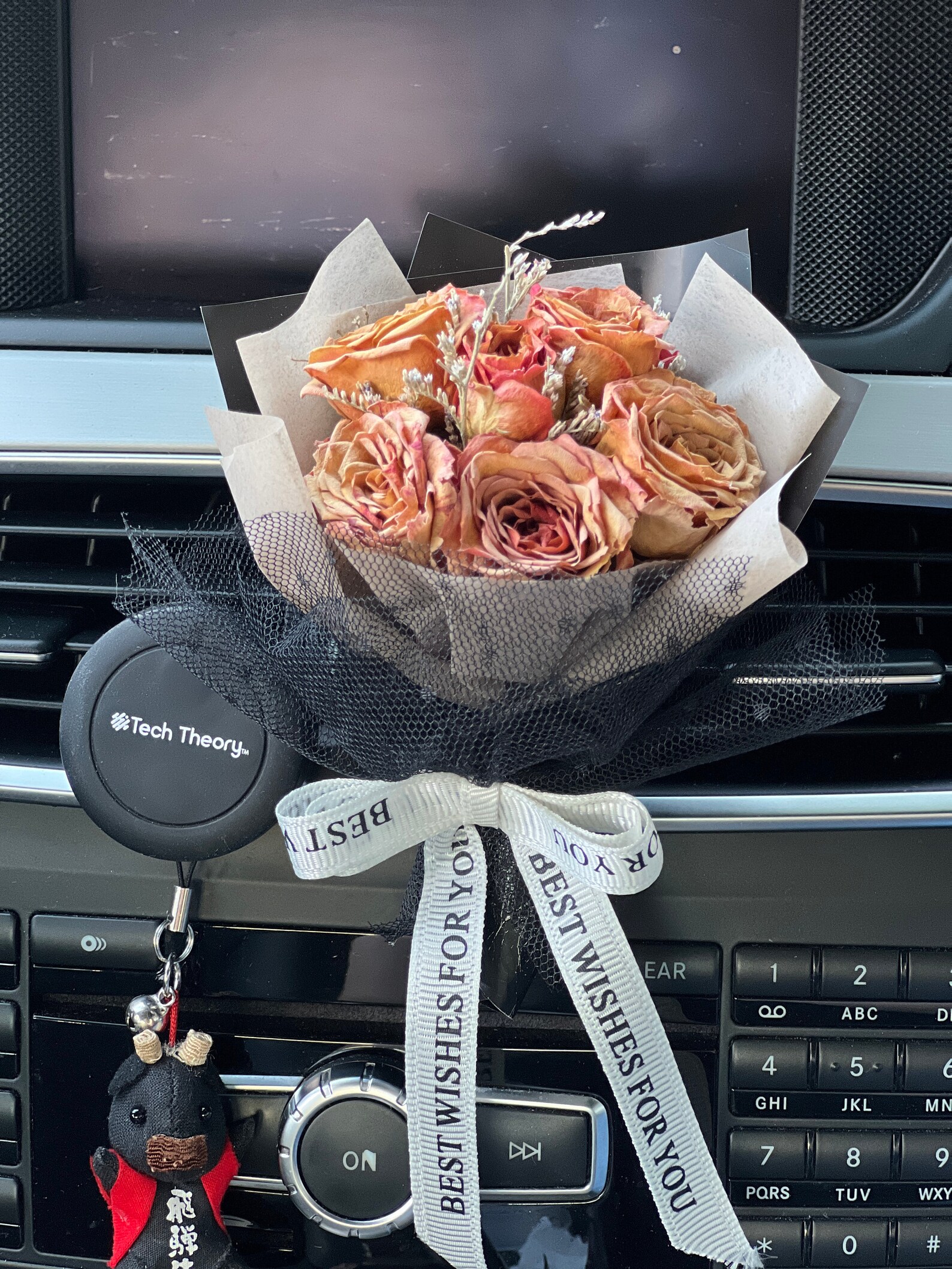 Dry Flower Bouquet/ Car Accessories/ Car Accessories/gifts / Vent Clip