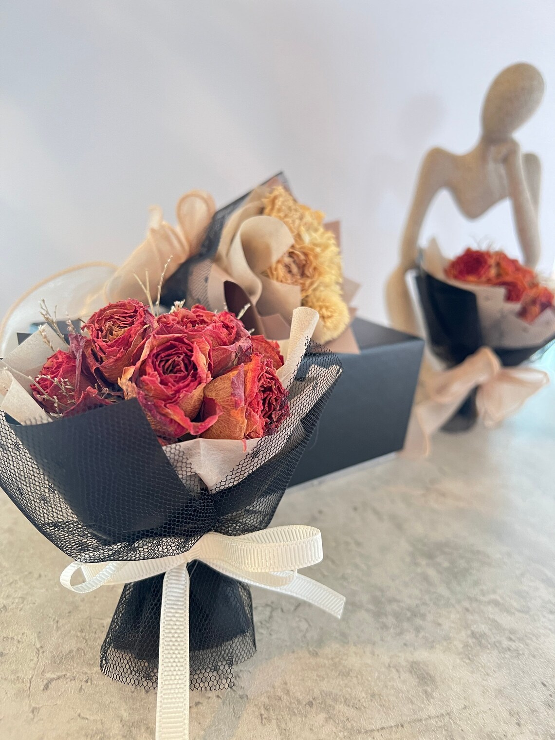 Dry Flower Bouquet/ Car Accessories/ Car Accessories/gifts / Vent Clip