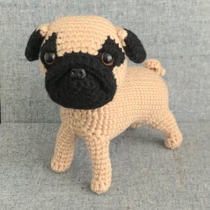 Pug Dog Crochet Pattern, Pug Amigurumi Pattern, Standing, PDF File Format English image 3
