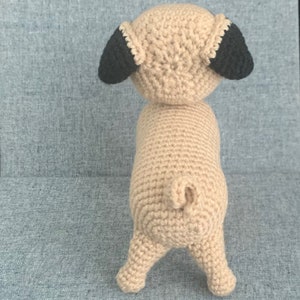 Pug Dog Crochet Pattern, Pug Amigurumi Pattern, Standing, PDF File Format English image 7