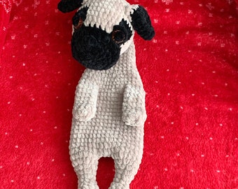 Pug Snuggler Crochet Pattern, dog snuggler, PDF File Format