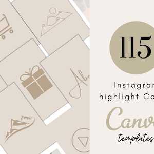 Instagram highlight covers neutral  | Instagram Highlight Covers | Instagram Highlight Covers Canva | Instagram Highlight Cover Minimalist
