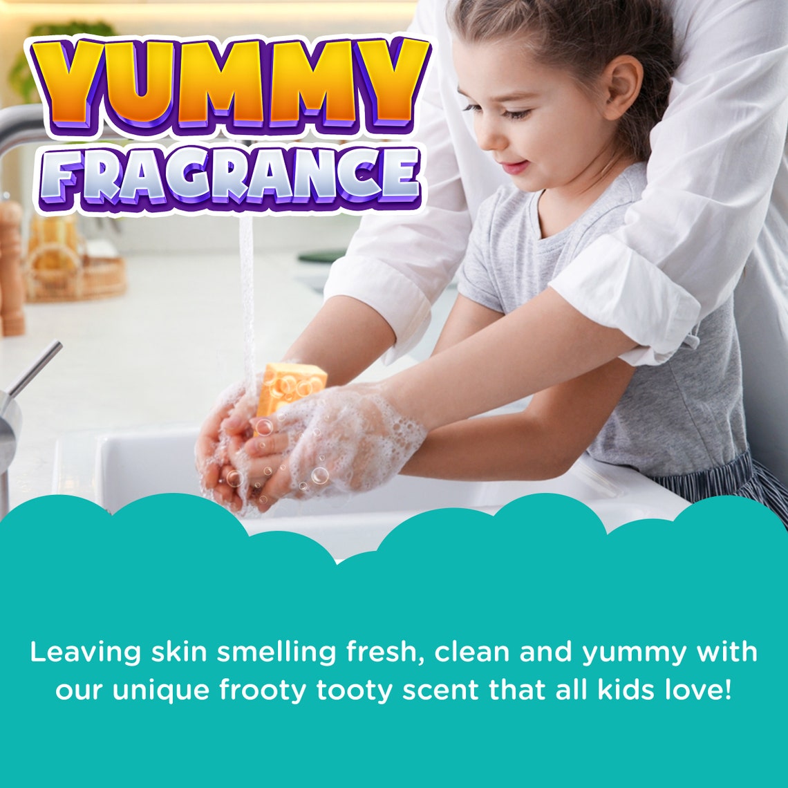 Soap Suds Construction Building Blocks Soap, 2 in 1 Shampoo and