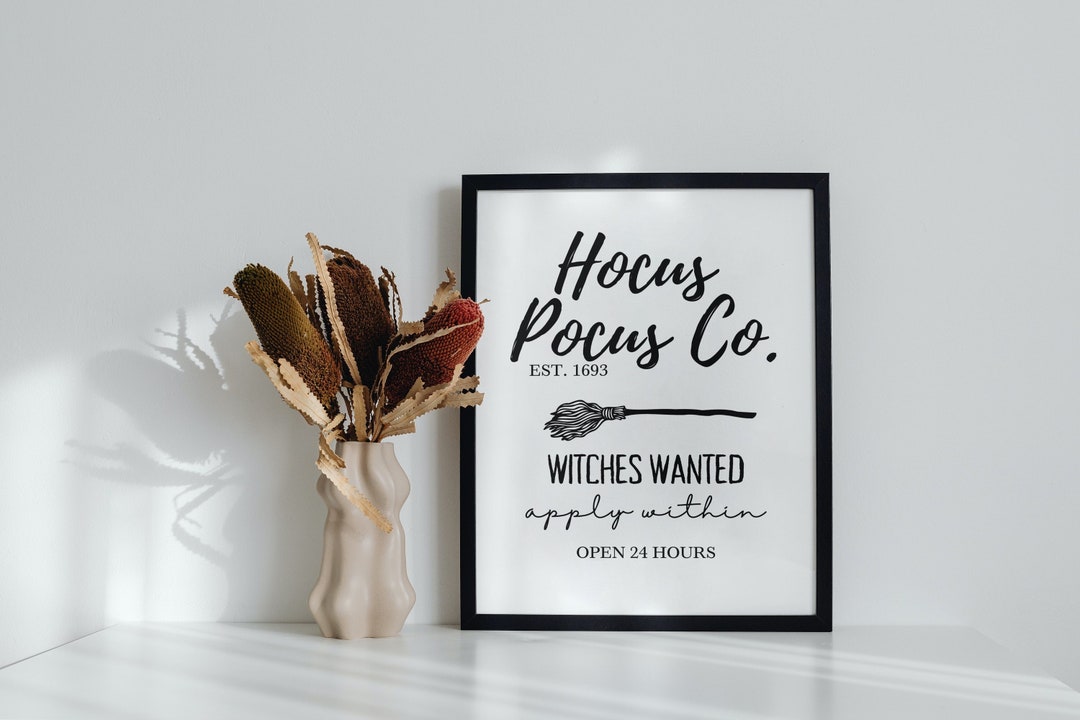 Kit De Colgante De Puerta 3D "Hocus Pocus" Para Armar: Pinta Tu Propio