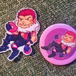 Donuts Katakuri Aufkleber - One Piece Anime inspiriert diecut Aufkleber