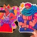 Donuts Katakuri sticker in a stylized, minimalist design emphasizing clarity and strength