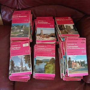 90 mapas de Ordnance Survey