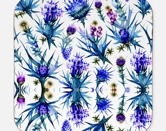 Thistle Pattern Coaster Hardboard Back (Square) 4PK - Gift for Mom, Mother's Day Gift, Coaster Set, coasters, coaster set of 4