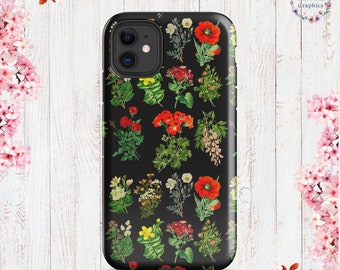 Cottage Core Vintage Floral iPhone® Tough Case 11/Pro/Pro Max - 12 mini/12/Pro/Pro Max - 13 mini/13/Pro/Pro Max -14/Plus/Pro/Pro Max