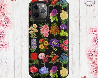 Cottage Core Vintage Flowers iPhone® Tough Case 11/Pro/Pro Max - 12 mini/12/Pro/Pro Max - 13 mini/13/Pro/Pro Max -14/Plus/Pro/Pro Max