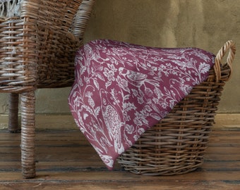 Country Birds Throw Blanket Gift for Mom Cottage Core Décor Farmhouse Chic Boho Cottagecore Aesthetic Boho Couch Throw