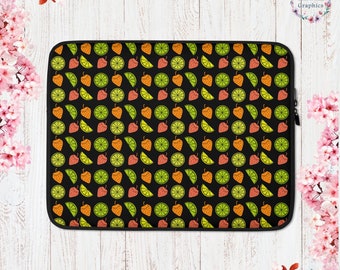 Fruit Cottage Core Laptop Sleeve Garden Aesthetic Laptop Case Botanical Fruit Print Laptop Sleeve Fruit Cottagecore