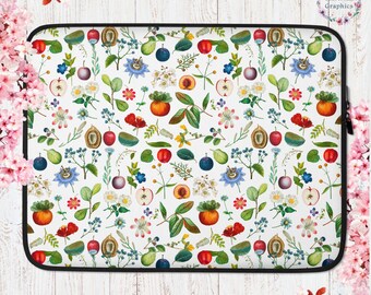 Botanical Cottage Core Laptop Sleeve Case Botanical Accessories Botanical Shirt Botanical Aesthetic Cottagecore Garden Aesthetic