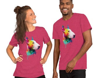Bull Terrier Unisex T-Shirt - Bull Terrier Mom T-Shirt, Bull Terrier Lover Shirt, Dog Mom Shirt, Bull Terrier Mom Shirt, Dog Mom Gift