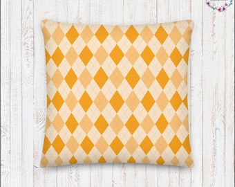 Premium Decorative Pillows Argyle Pattern Cottage Core Décor Farmhouse Chic Grandmillennial Boho Cottagecore Aesthetic Scottish Tartan