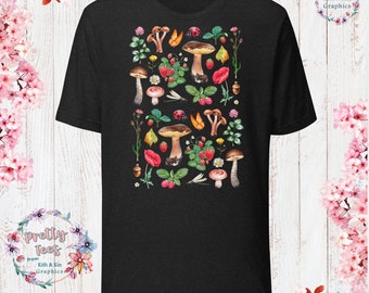 Botanical Illustration Cottage Core Tee Botanical Illustration Clothes Botanical Illustration Shirt Garden Aesthetic Cottagecore Clothes