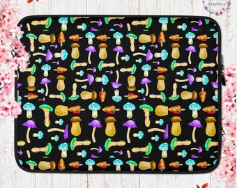 Mushroom Cottage Core Laptop Sleeve Case Mushroom Accessories Mushroom Shirt Mushroom Aesthetic Cottagecore Garden Aesthetic