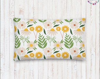 Premium Decorative Pillows Daisy Pattern Cottage Core Décor Farmhouse Chic Grandmillennial Boho Cottagecore Aesthetic