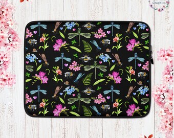 Garden Elements Cottage Core Laptop Sleeve Garden Aesthetic Garden Laptop Sleeve Aesthetic Cottagecore