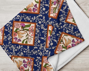 Vintage Floral Cottage Core Throw Blanket Garden Aesthetic Throw Blanket Boho Blanket Throw Blanket Flowers Cottagecore Couch Throw Mom Gift