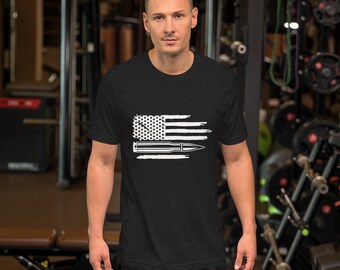 2nd Amendment Unisex T-Shirt - USA Flag Shirt, 1776 US Flag T-Shirt, A 4th of July Shirt, Patriotic T-Shirts, Gun Owner Shirt