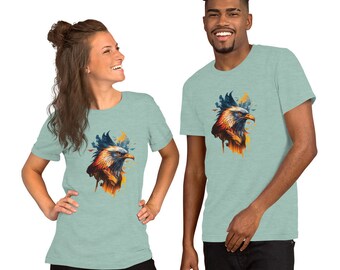 Eagle Unisex T-Shirt - USA Flag Shirt, 1776 Flag T-Shirt, America T-Shirt, 4th July Shirt, Patriotic T-Shirts, Gun Owner Shirt Veteran Shirt