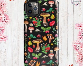 Tough Cottage Core Botanical Illustration iPhone® Case 11/Pro/Pro Max - 12 mini/12/Pro/Pro Max - 13 mini/13/Pro/Pro Max -14/Plus/Pro/Pro Max