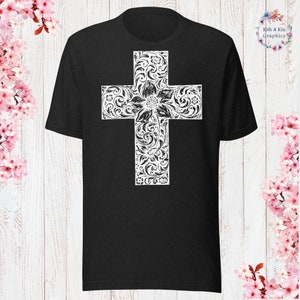 美しい十字架のTシャツ 神を愛する人シャツ 教会シャツ クリスチャンイエスを愛する人シャツ クリスチャンアパレル イエスアパレル
