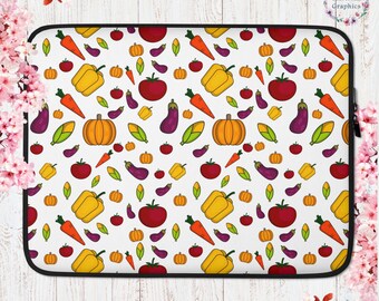 Veggies Cottage Core Laptop Sleeve Garden Aesthetic Garden Laptop Sleeve Aesthetic Cottagecore