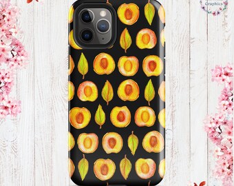 Cottage Core Peaches iPhone® Tough Case 11/Pro/Pro Max - 12 mini/12/Pro/Pro Max - 13 mini/13/Pro/Pro Max -14/Plus/Pro/Pro Max