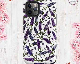 Tough Cottage Core Lavender iPhone® Case 11/Pro/Pro Max - 12 mini/12/Pro/Pro Max - 13 mini/13/Pro/Pro Max -14/Plus/Pro/Pro Max