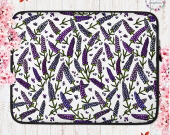 Lavender Cottage Core Laptop Sleeve Garden Aesthetic Garden Laptop Sleeve Aesthetic Cottagecore