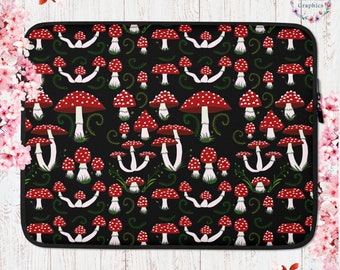 Mushroom Cottage Core Laptop Sleeve Case Mushroom Accessories Mushroom Shirt Mushroom Aesthetic Cottagecore Garden Aesthetic