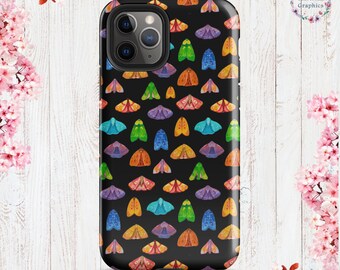 Tough Cottage Core Moth Case for iPhone® 11/Pro/Pro Max - 12 mini/12/Pro/Pro Max - 13 mini/13/Pro/Pro Max -14/Plus/Pro/Pro Max