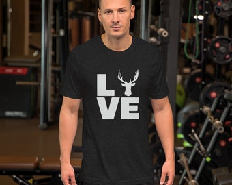 Love Hunting Unisex T-Shirt - Deer Hunting Shirt, Hunter Shirt, Gift for Hunter, Hunting Shirt, Deer Hunting, Hunting Gift, Gift for Him