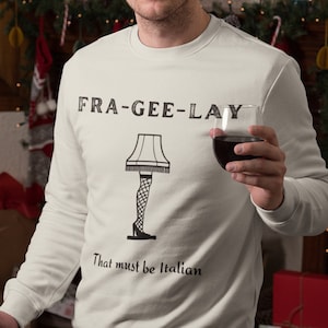 Una storia di Natale / Lampada da gamba / Felpa di Natale / Fra-gee-lay / Unisex / Maglioni di Natale disponibili in taglie forti /