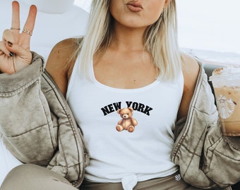 JOHN GALLIANO Vintage Tank Top, 2000s Teddy Bear Print Tee