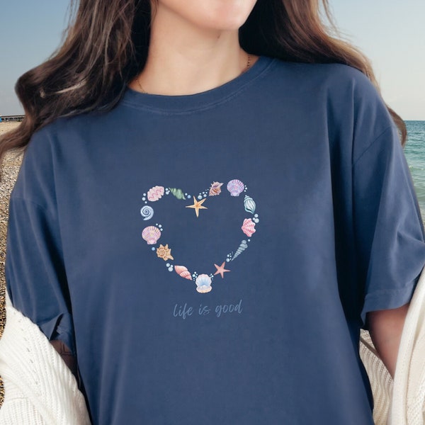 Life Is Good Tshirt | Ocean Inspired Style | Coconut Girl | Woman's Tee | Teenage Girl Gifts | Gift for Best Friend | Gift for Sister