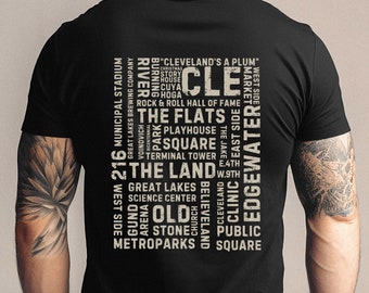 Cleveland Ohio Shirt Vintage Cleveland Retro Style Gift For Him Cleveland Skyline Gift For Her Cleveland Rocks Cleveland Browns Ohio State