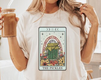 Maglietta Pickles Tarot / Maglietta Pickle Lovers / Maglietta Y2k Vintage Retro Aesthetic / Magliette che vanno dure / Maglietta oversize / Taglie forti disponibili