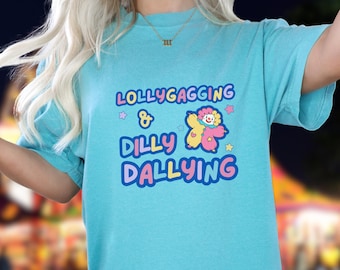 Dilly Dallying Weirdcore Kidcore Clothes Clowncore Clothing Emo Shirt Unhinged Shirts Circus Pastel Goth Alt Clothing Gothic Clothes