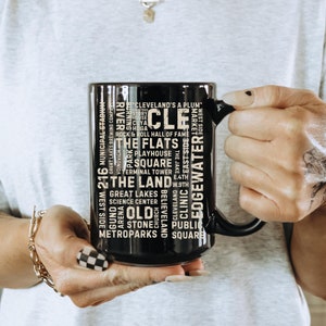 Cleveland Ohio Mug Vintage Cleveland Retro Style Gift For Him Cleveland Skyline Gift For Her Cleveland Rocks Cleveland Browns Ohio State