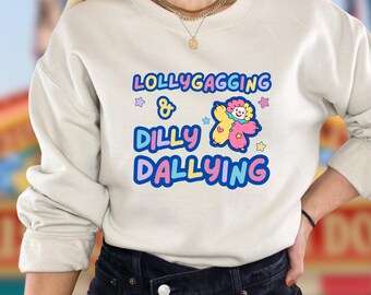Dilly Dallying Weirdcore Kidcore Clothes Clowncore Clothing Emo Shirt Unhinged Shirts Circus Pastel Goth Alt Clothing Gothic Clothes