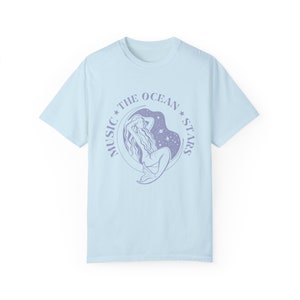 Mermaidcore Shirt | Ocean Inspired Style | Mermaid Dreamcore | Women's Tee | Teenage Girl Gifts | Gift for Best Friend | Gift for Sister Chambray