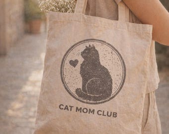 Cat Lover Gift Cat Mom Club Cat Lady Gift Cat Person Gift Tote Bag