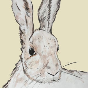 A4 Print , Hairy Harry printed on quality paper by professional printers,rabbit
