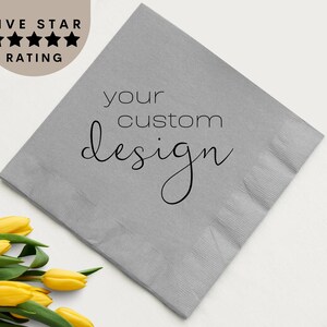 Personalized funeral Napkins Favors for Guest for Celebration of life