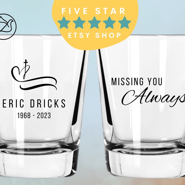 Celebration of Life Shot Glasses Etsy